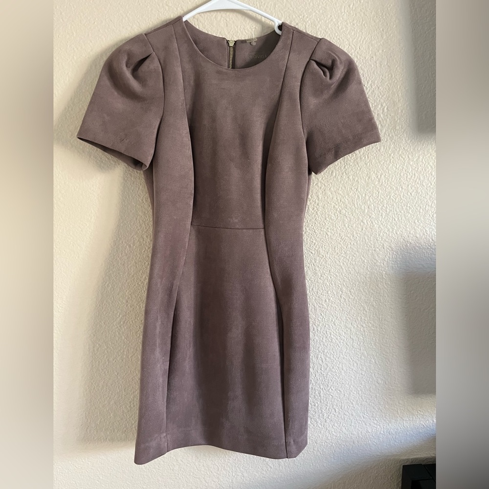 Calvin Klein suede dress